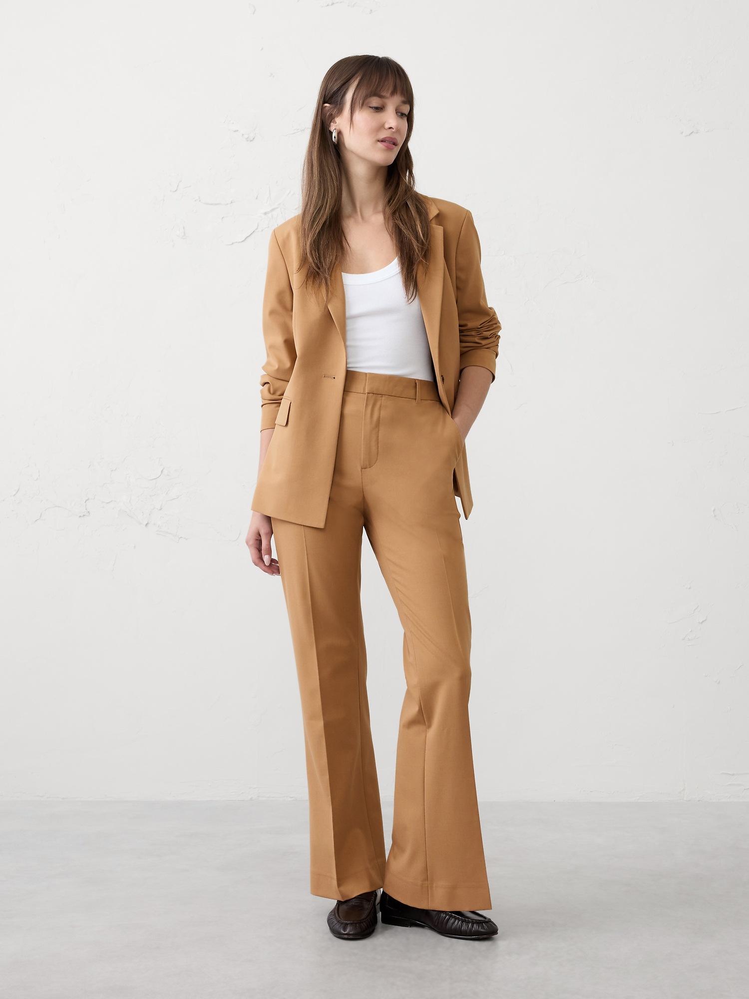 bootcut high-rise sculpted trouser