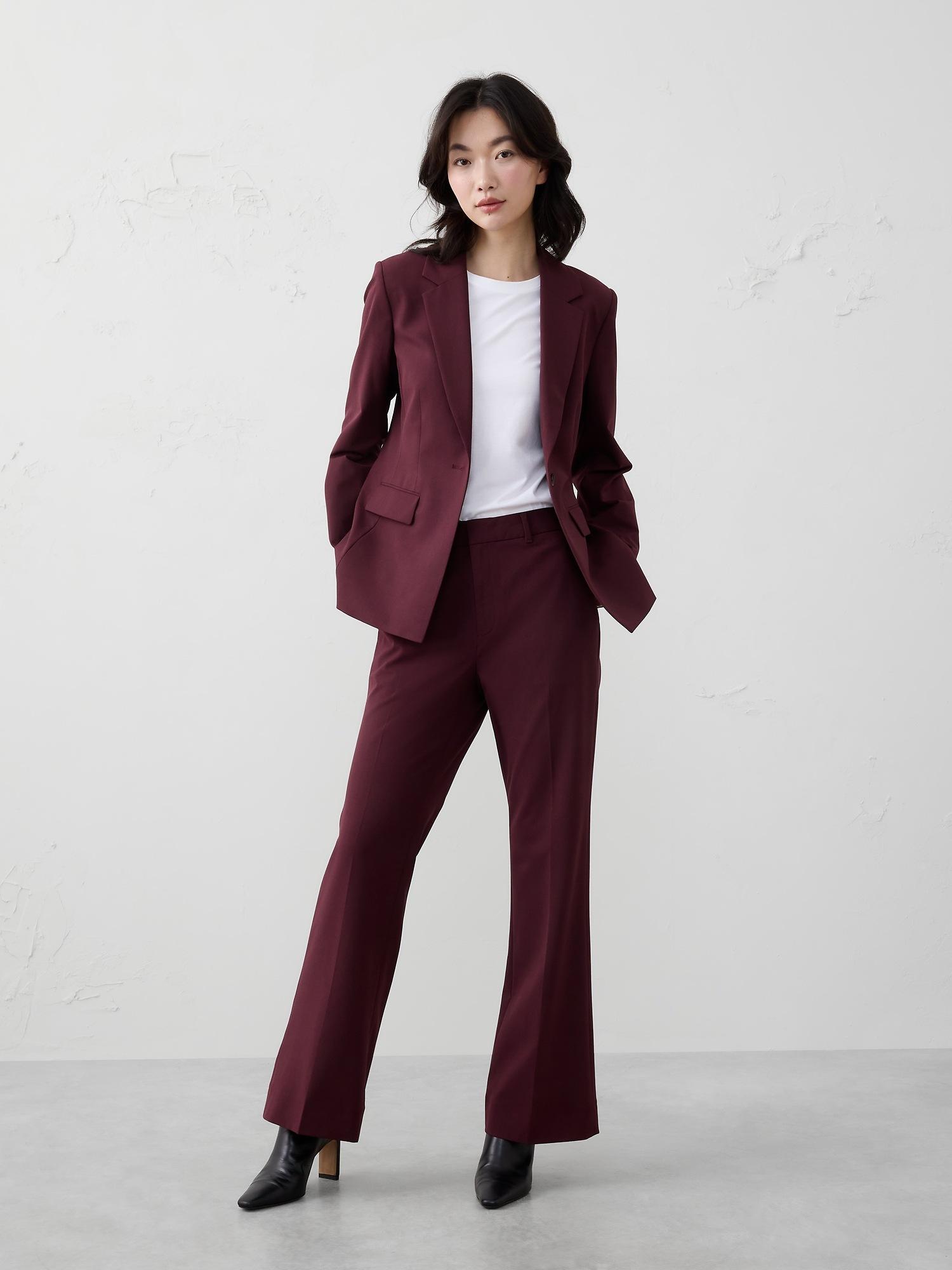 bootcut high-rise sculpted trouser