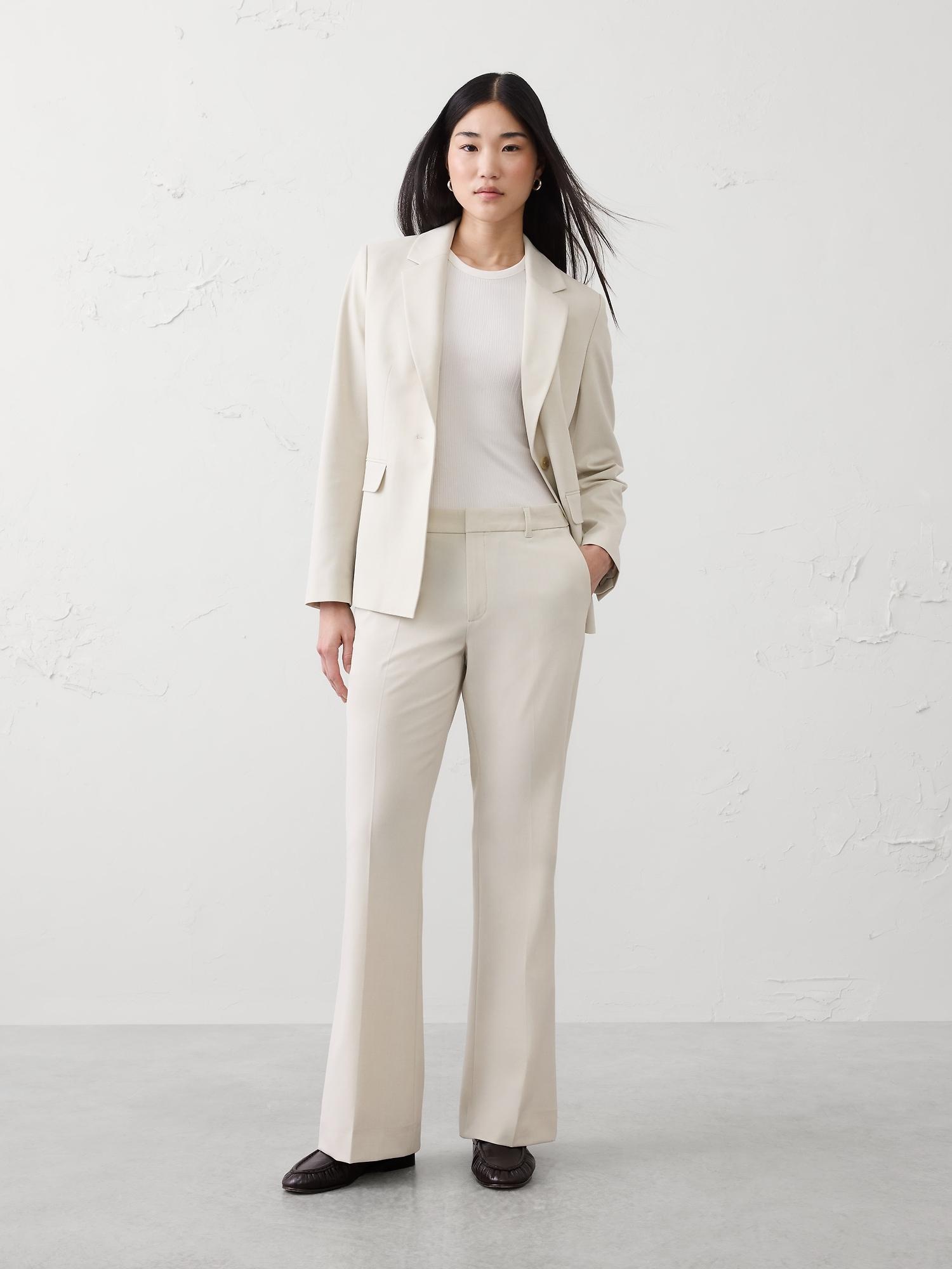 bootcut high-rise sculpted trouser