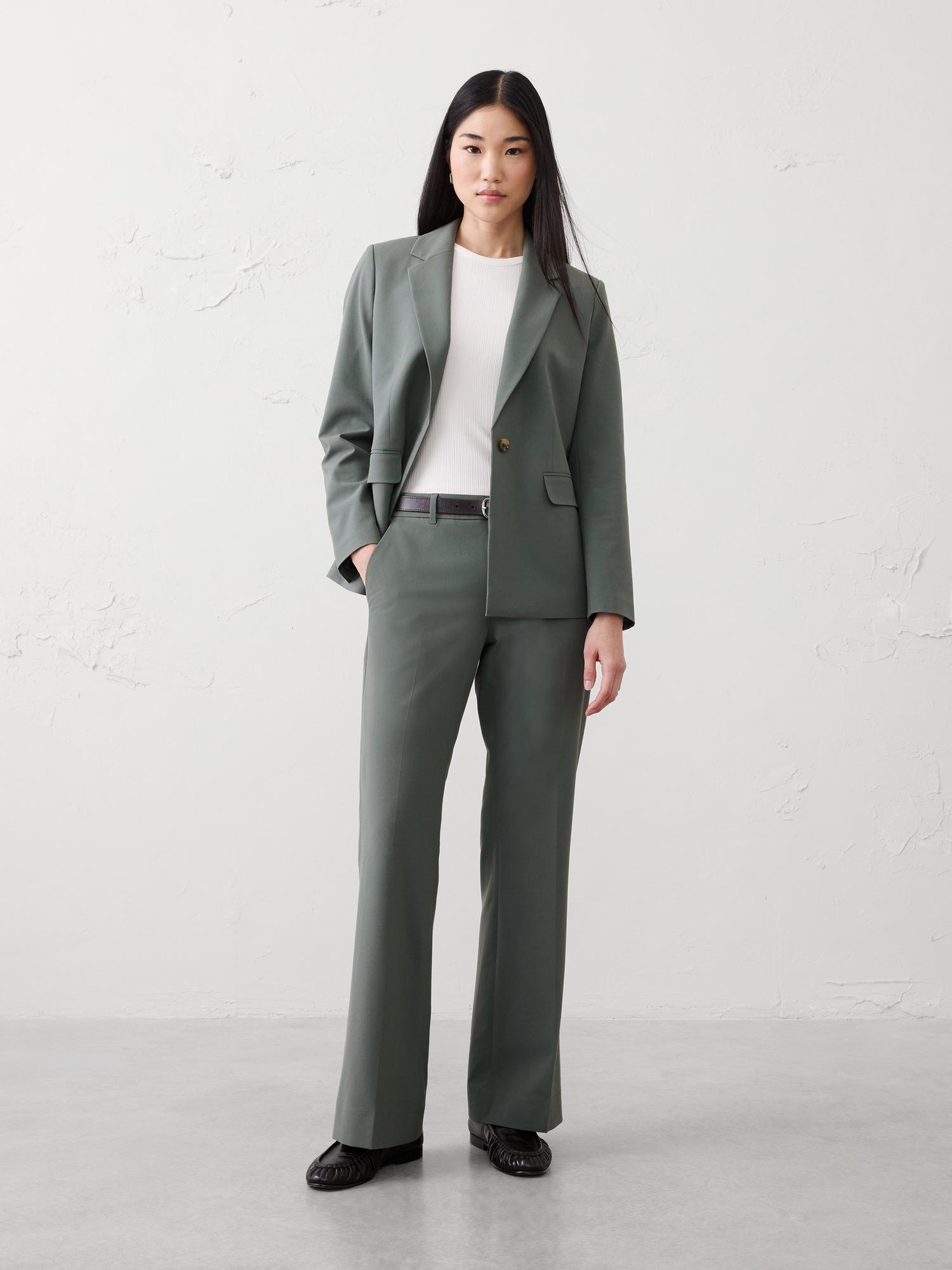 bootcut high-rise sculpted trouser