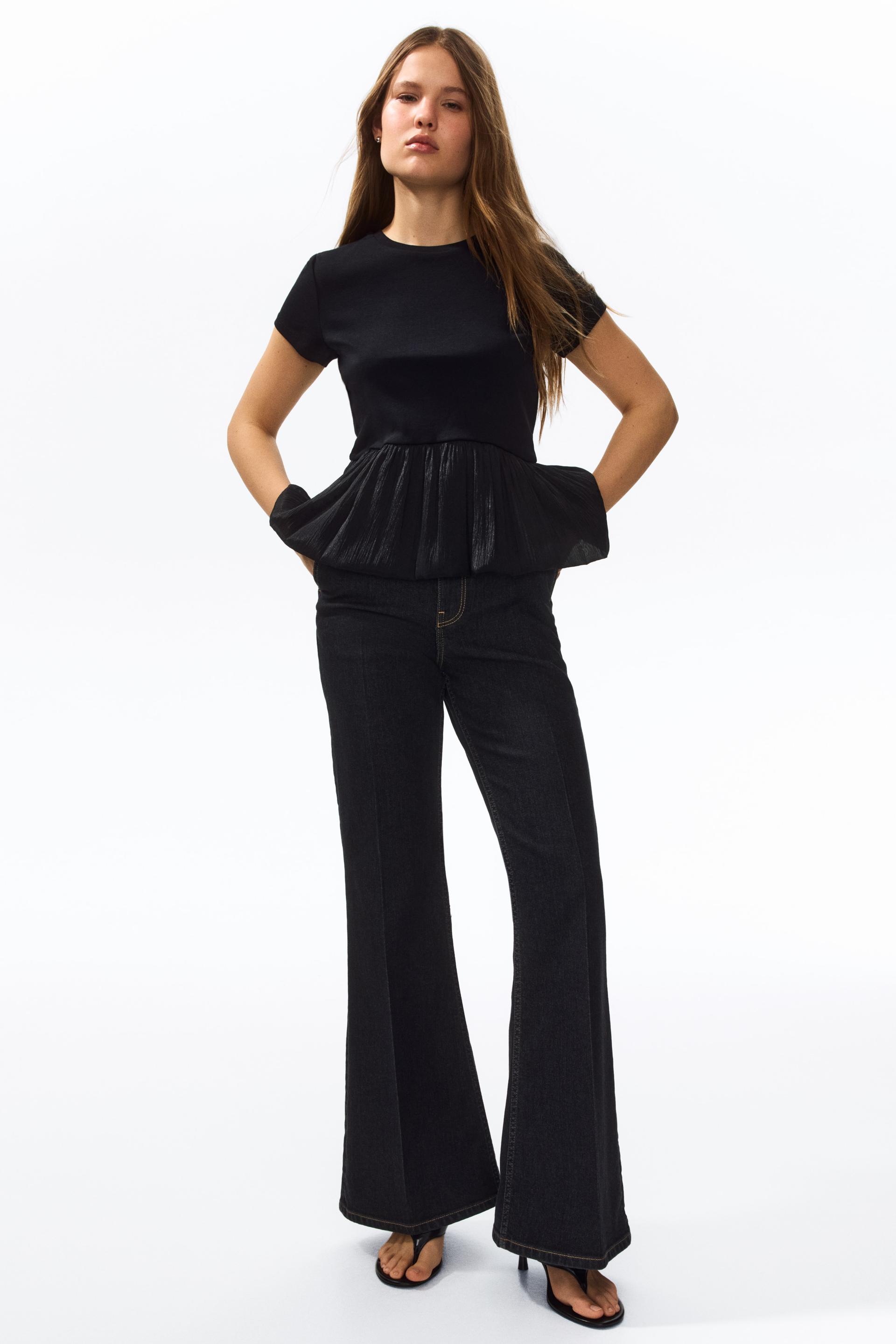 bootcut high waist jeans