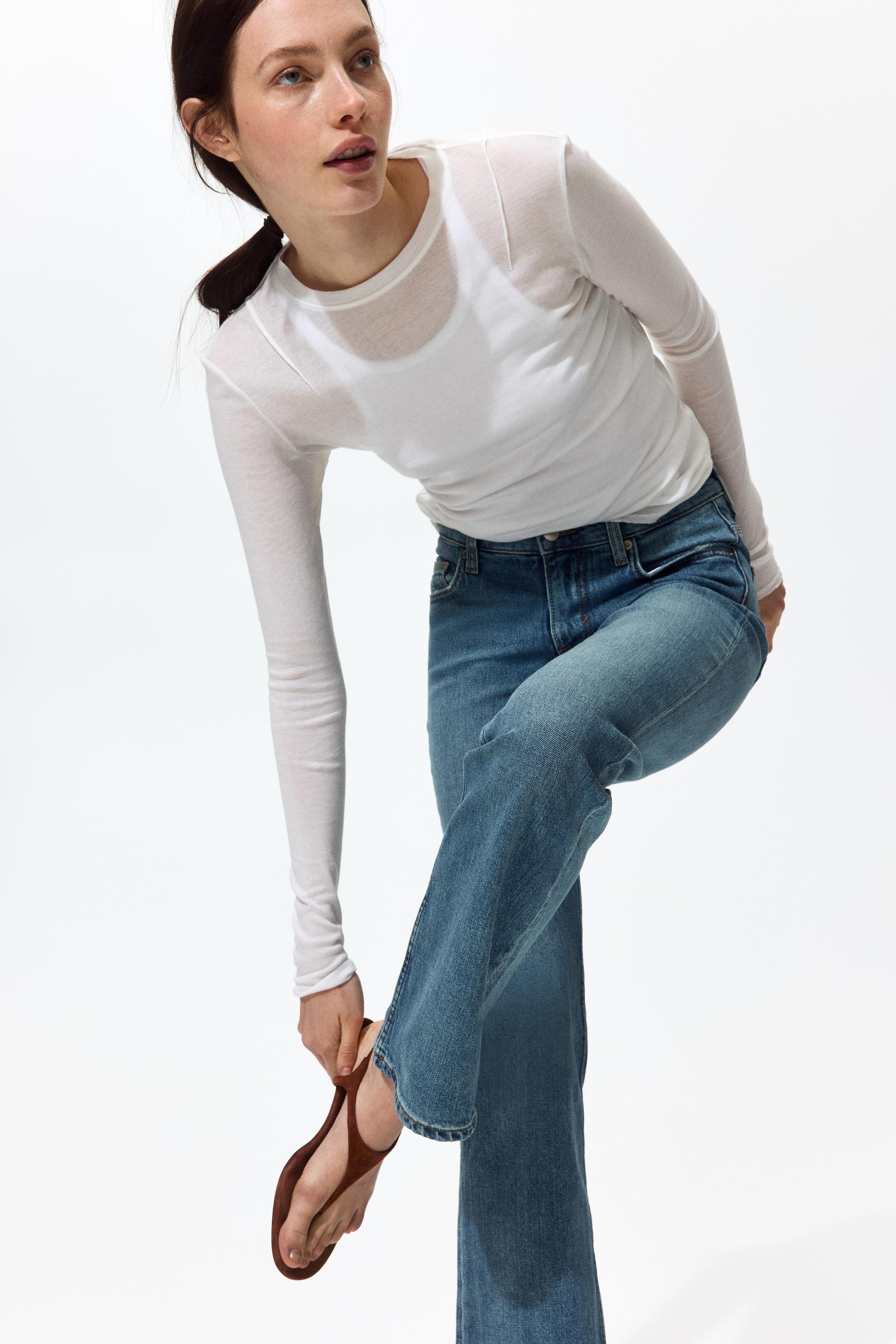 bootcut high waist jeans
