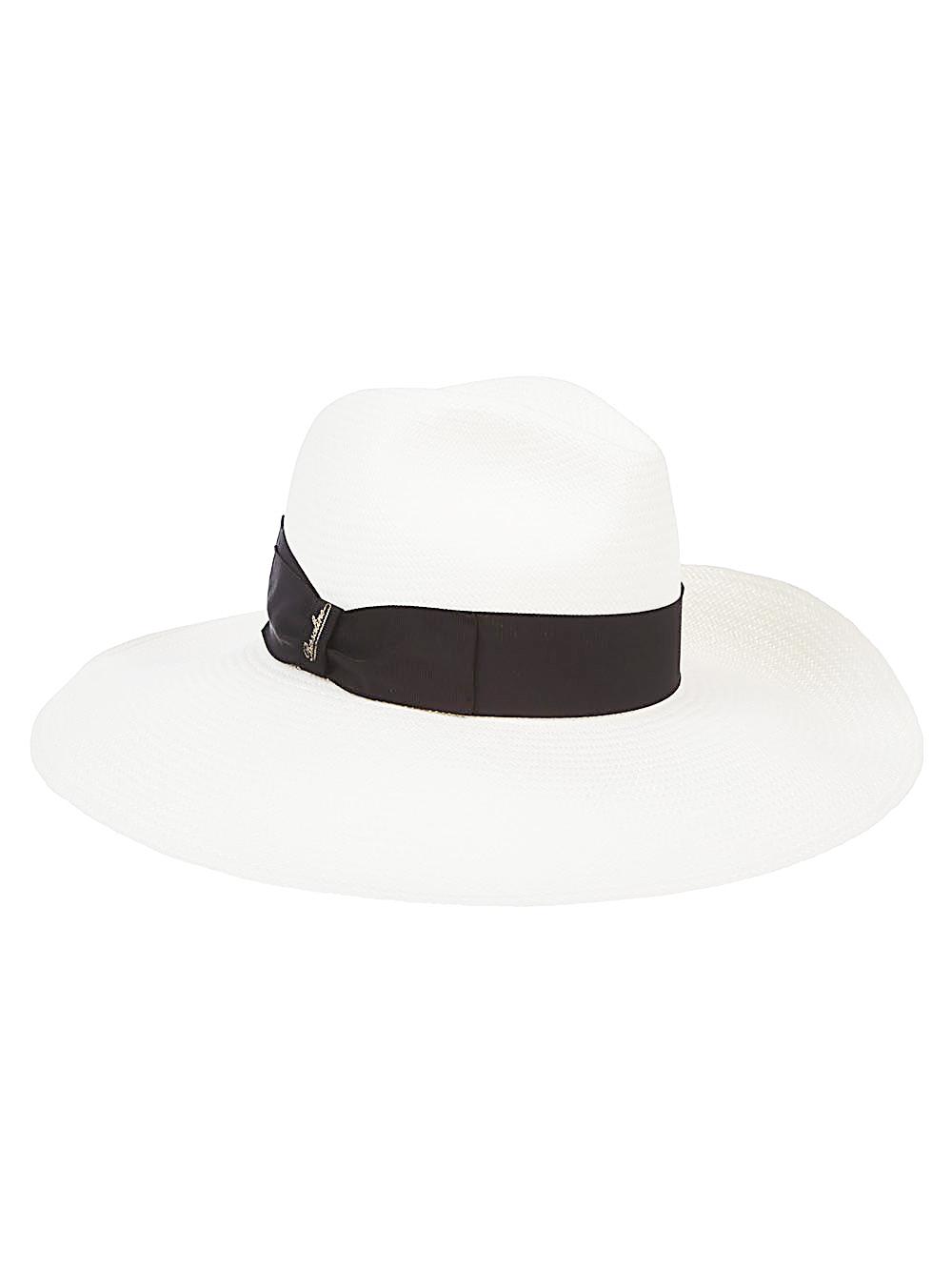 borsalino hats black straw - women