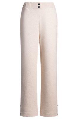 boss tracksuit bottoms with double b monogram - pink women's pants