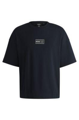 boss x nfl interlock-cotton t-shirt with special branding- cowboys men's t-shirts