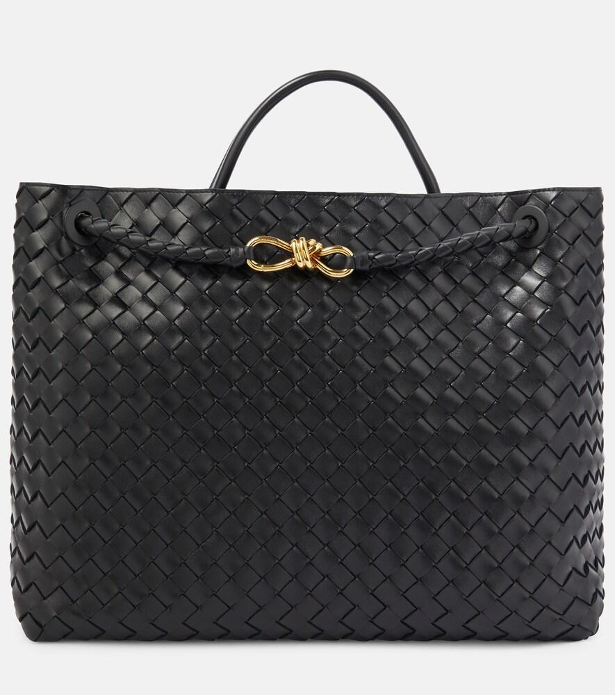 bottega veneta andiamo large leather tote bag