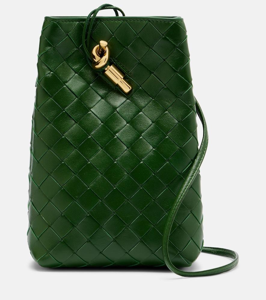 bottega veneta andiamo mini leather crossbody bag