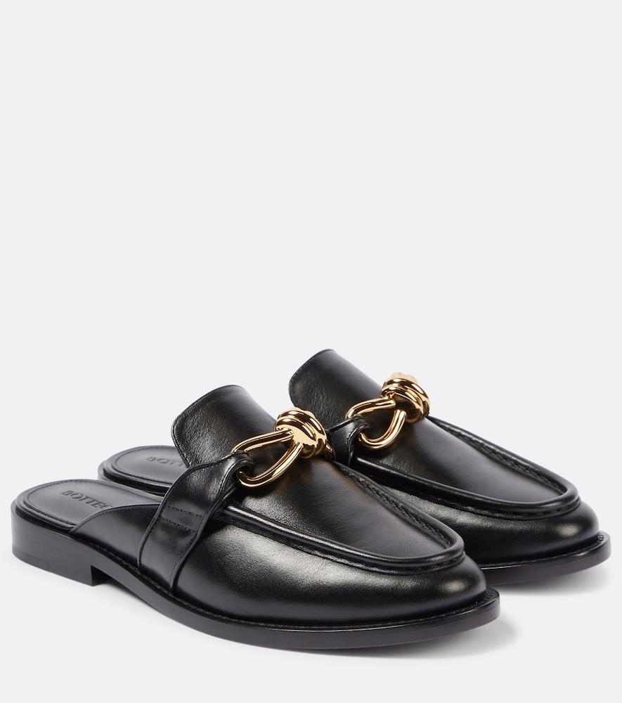 bottega veneta astaire knot leather mules