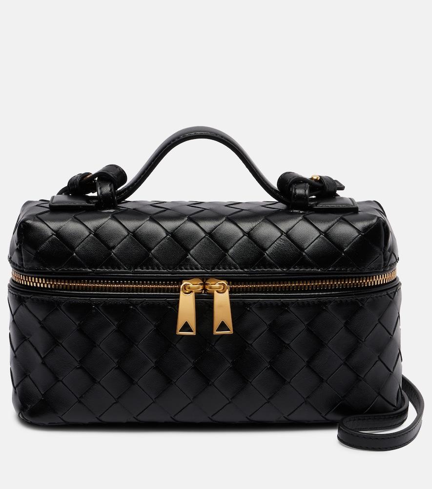 bottega veneta bang bang intrecciato leather tote bag