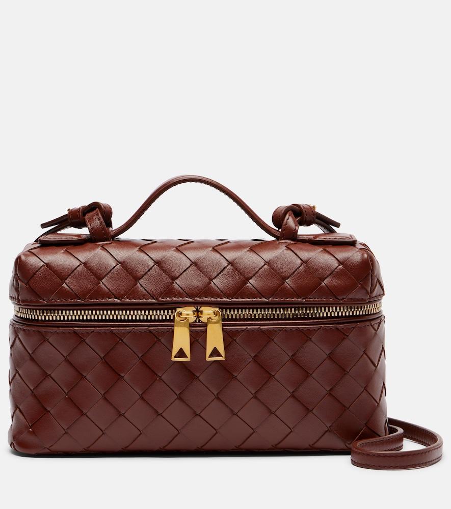 bottega veneta bang bang intrecciato leather vanity bag