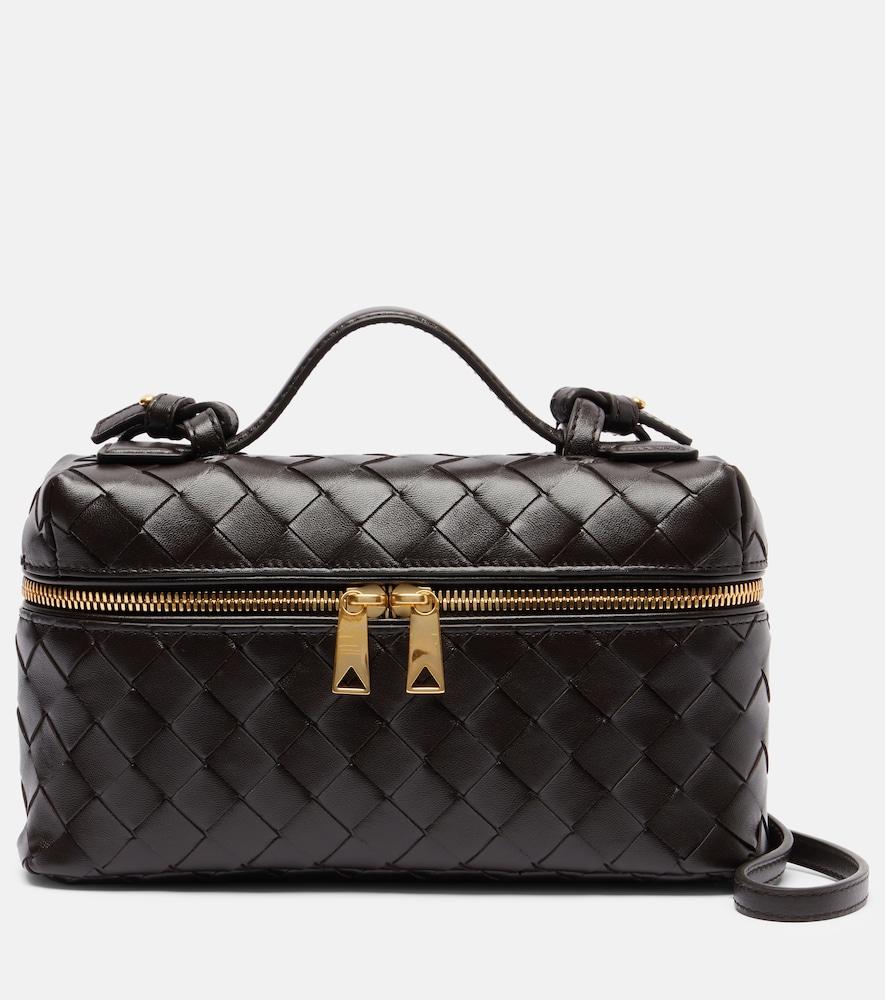 bottega veneta bang bang intrecciato leather vanity bag