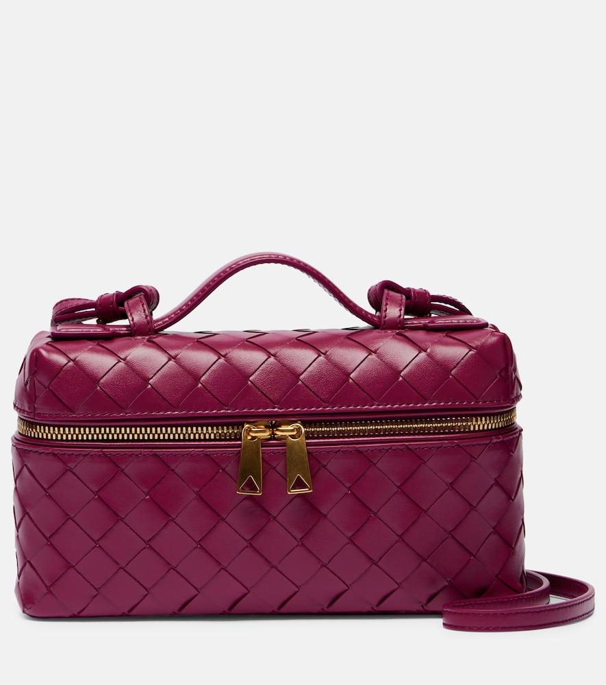 bottega veneta bang bang intrecciato leather vanity bag