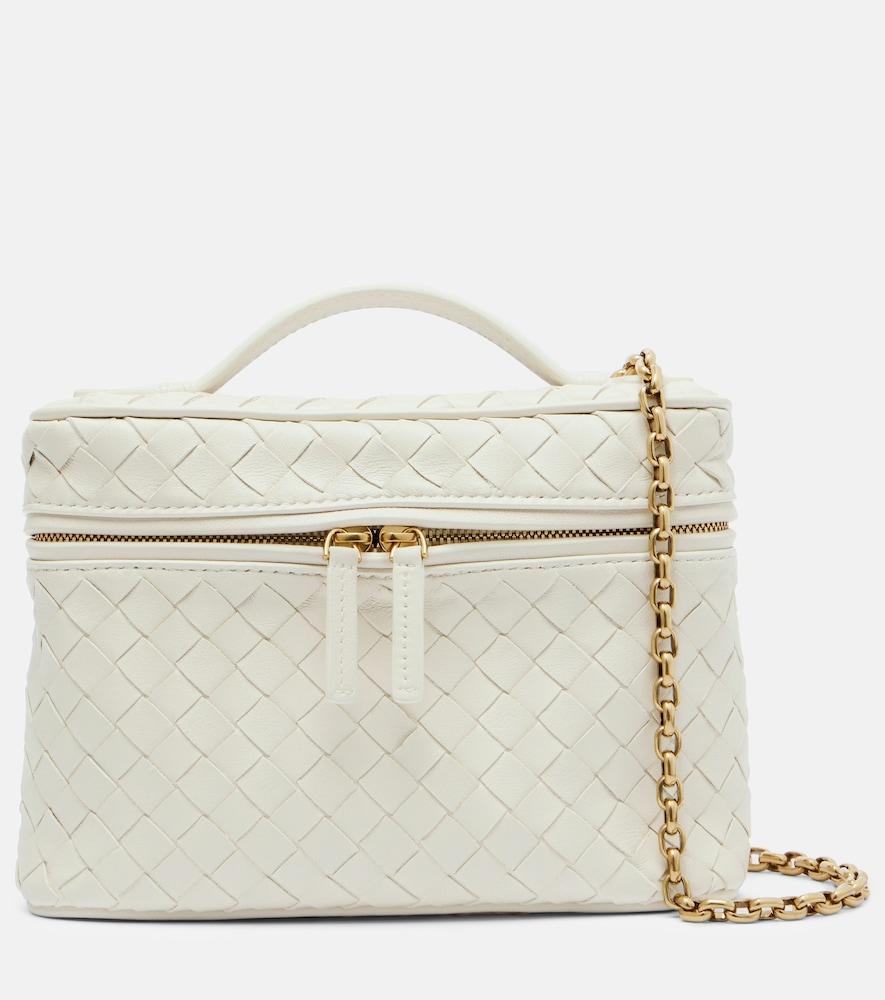 bottega veneta bang bang intrecciato leather vanity bag