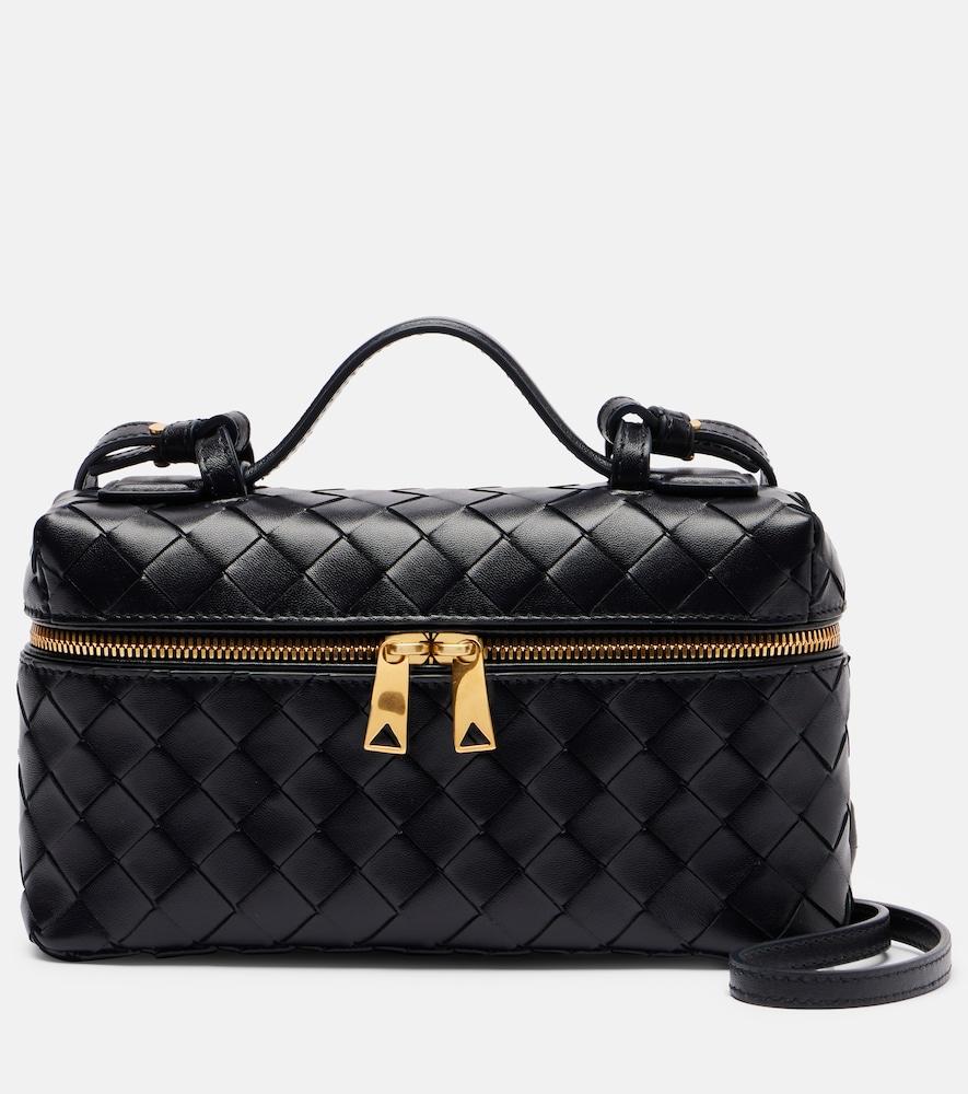 bottega veneta bang bang intrecciato leather vanity bag