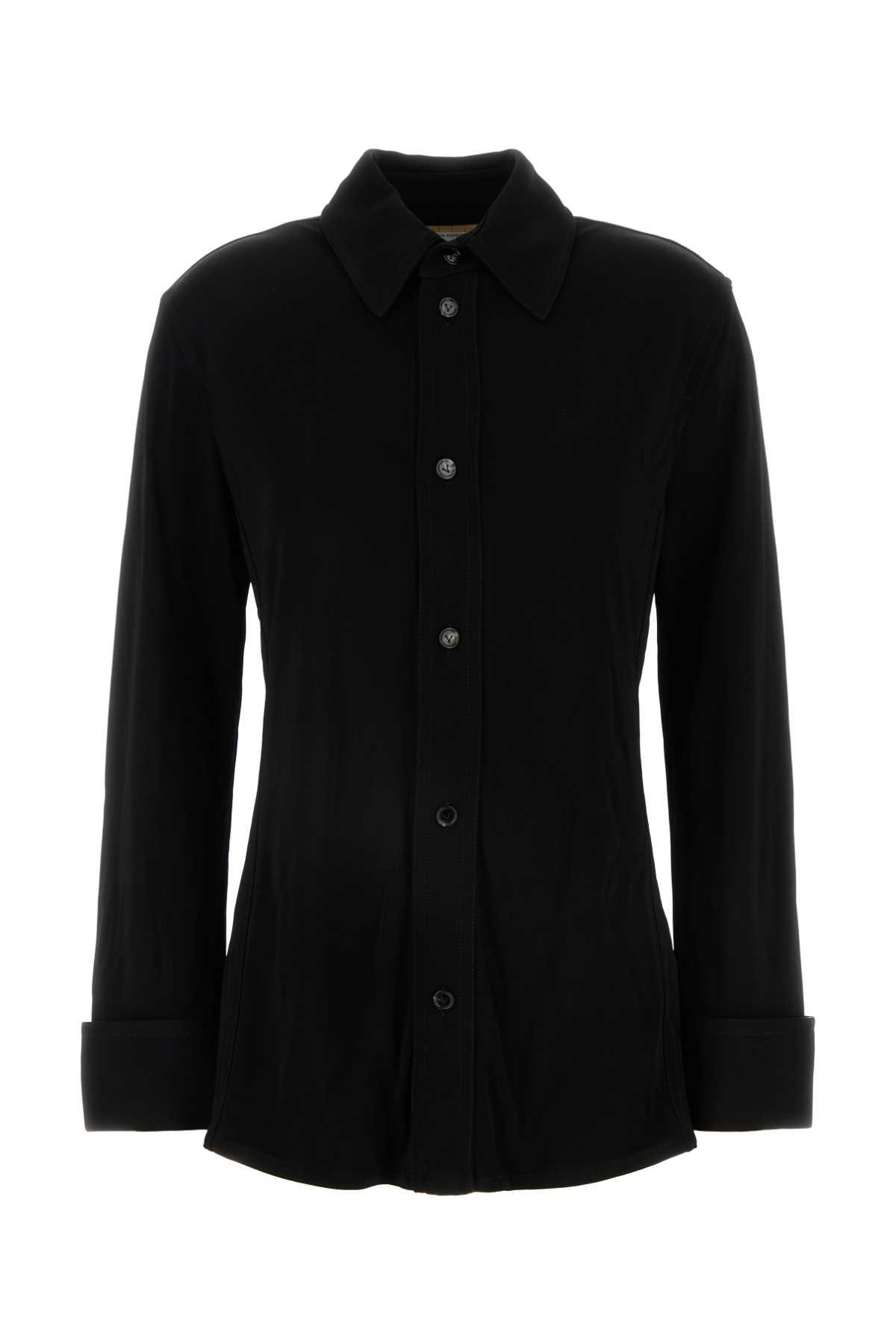 bottega veneta black jersey shirt