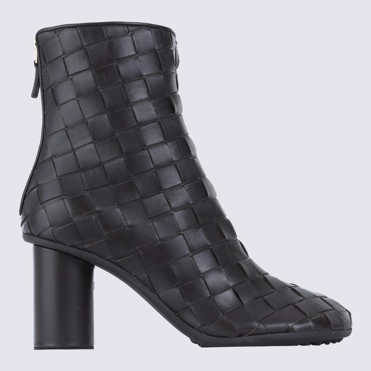 bottega veneta black leather atomic boots