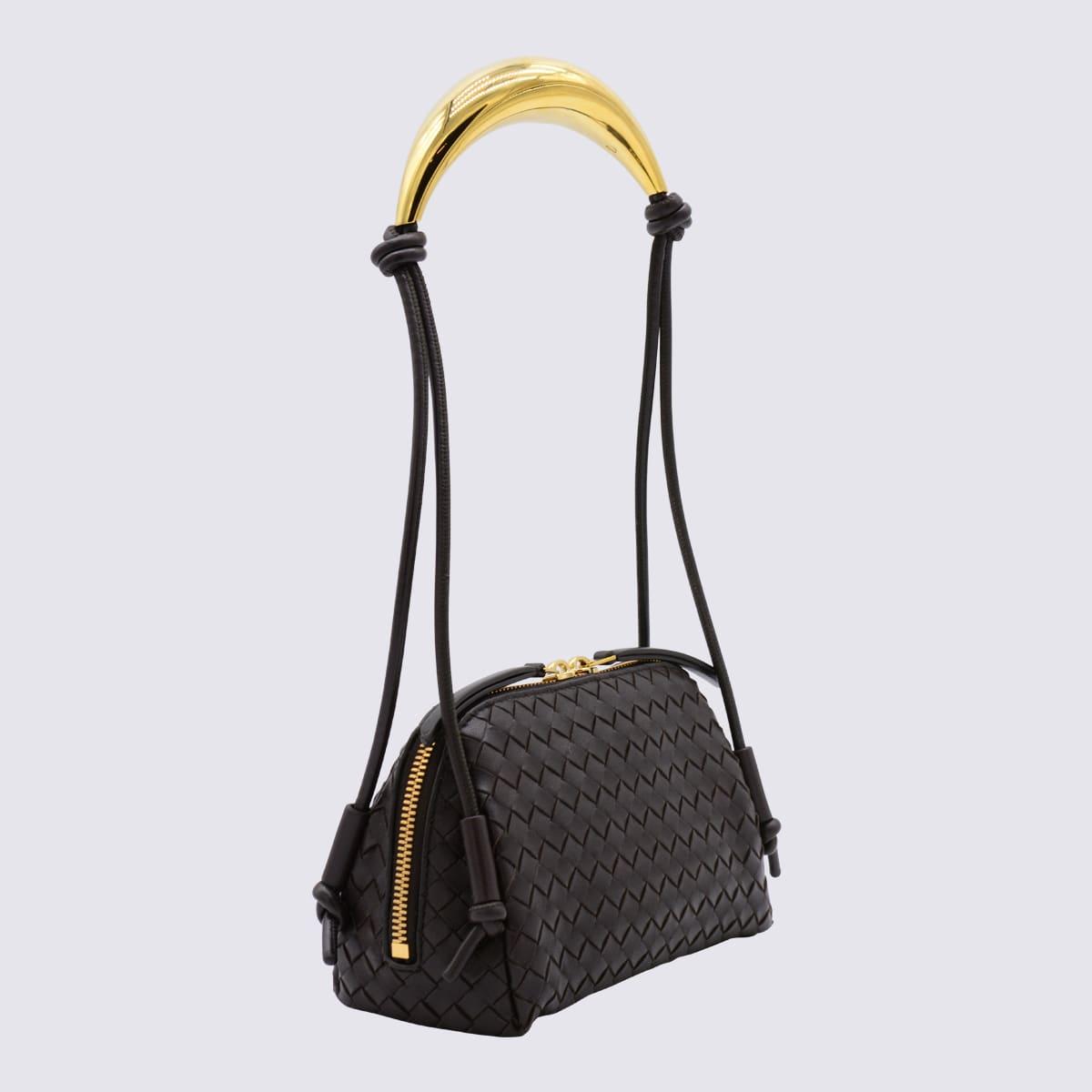 bottega veneta black leather concert pouch