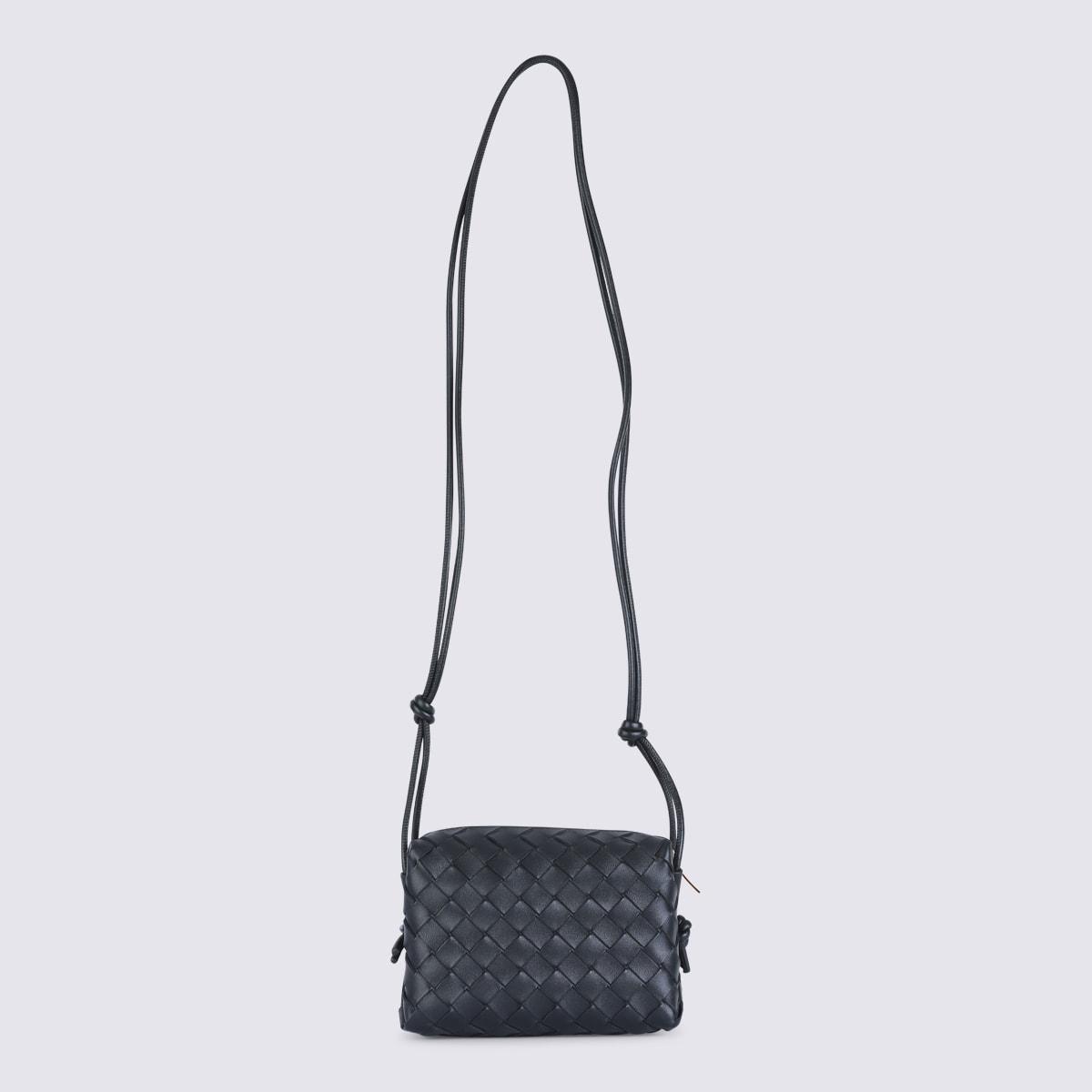 bottega veneta black leather mini loop camera bag