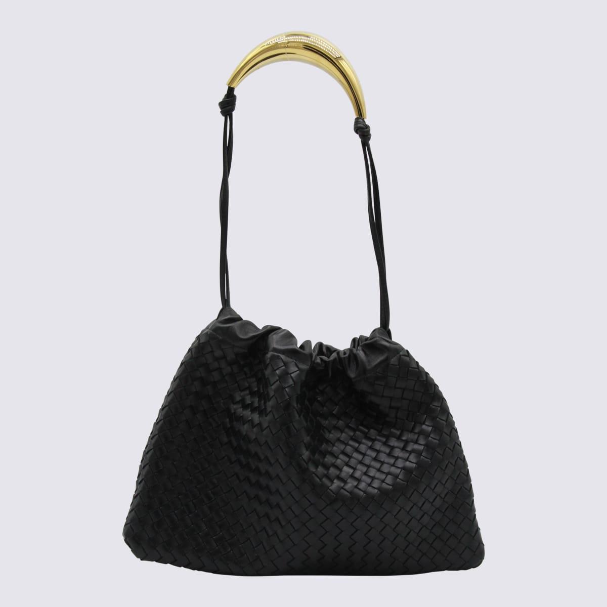 bottega veneta black leather pouch