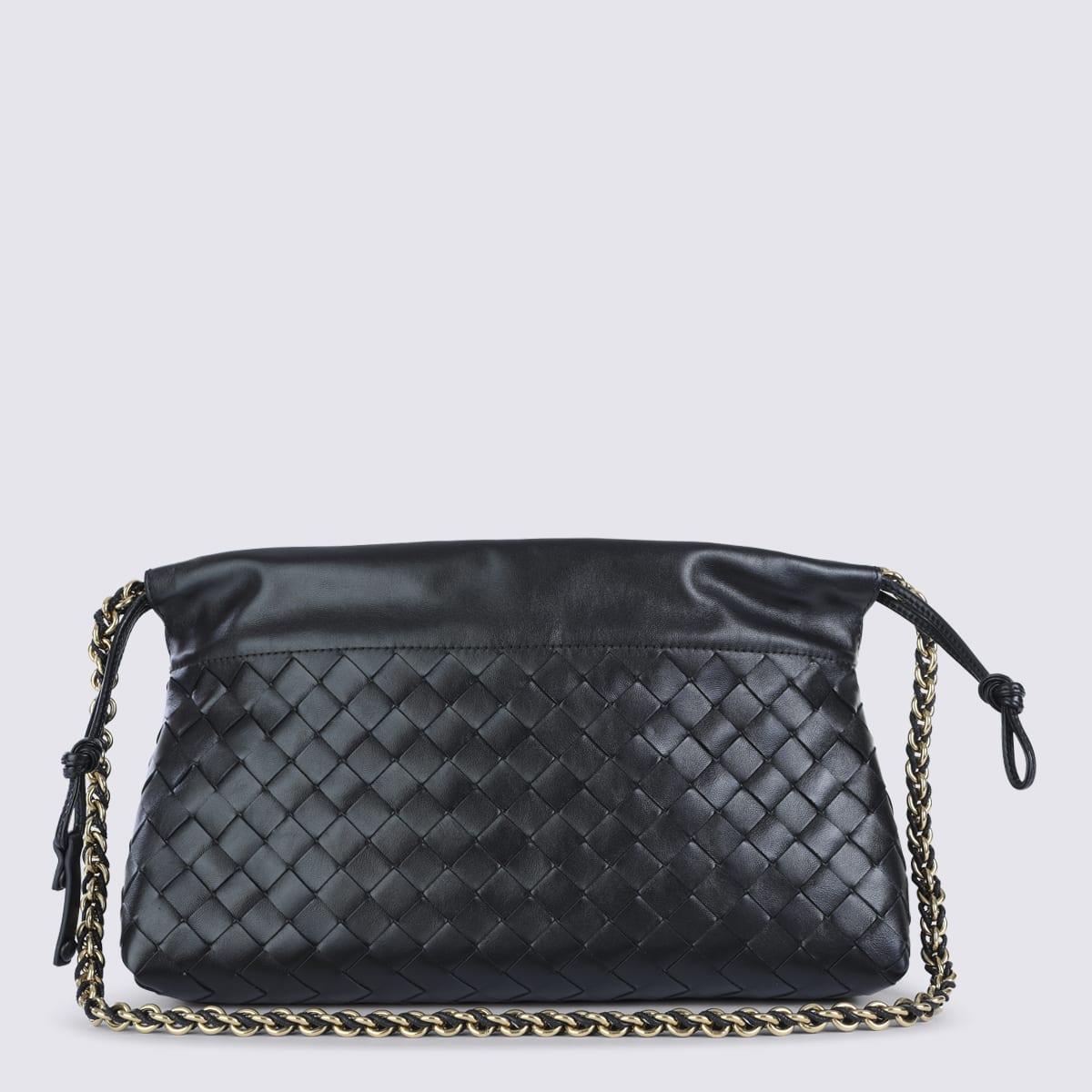 bottega veneta black leather pouch