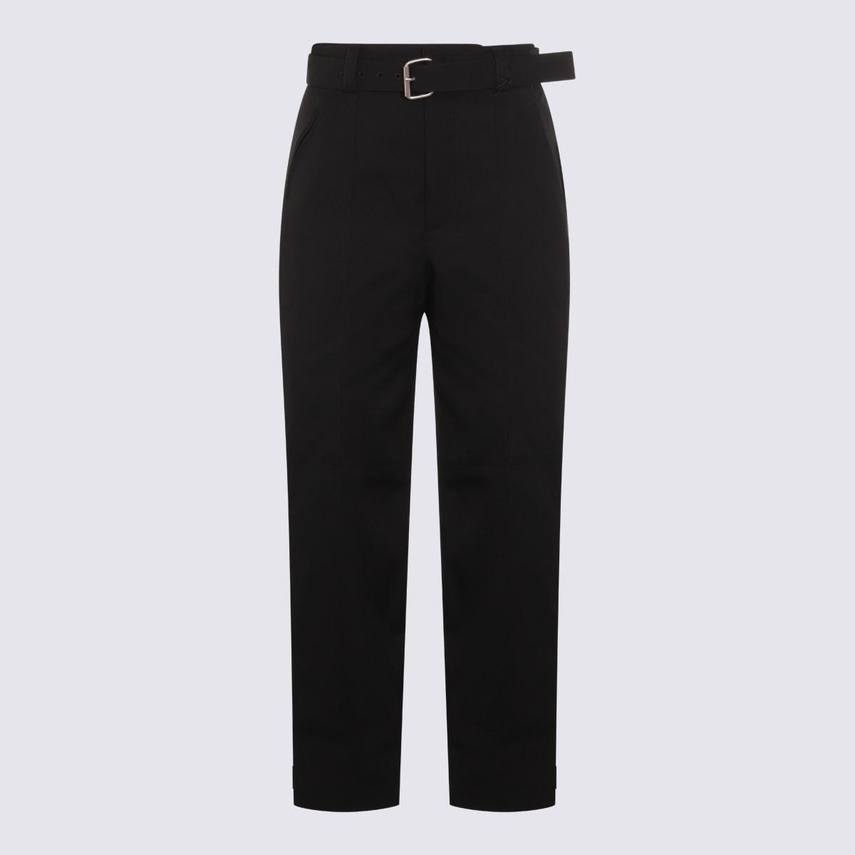 bottega veneta black wool pants