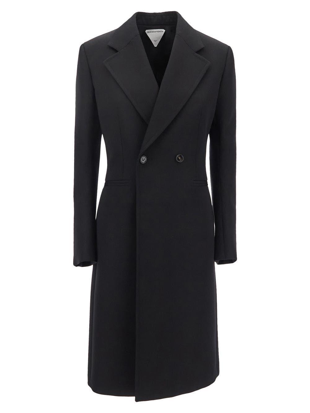 bottega veneta compact woll coat
