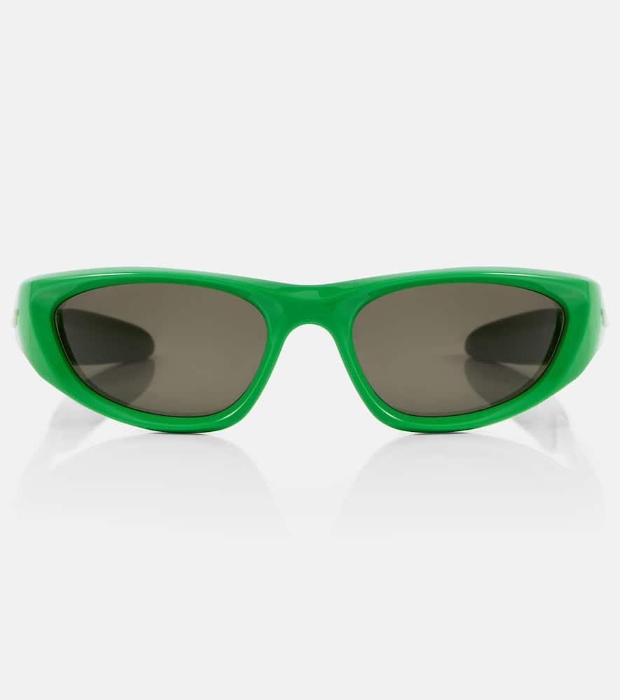 bottega veneta cone wraparound sunglasses