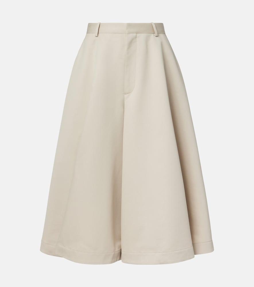 bottega veneta cotton and silk twill culottes