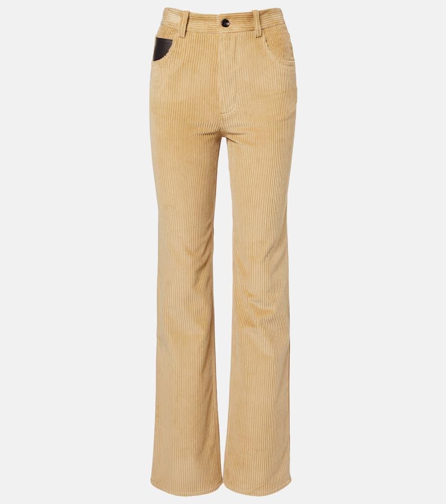 bottega veneta cotton corduroy flared pants