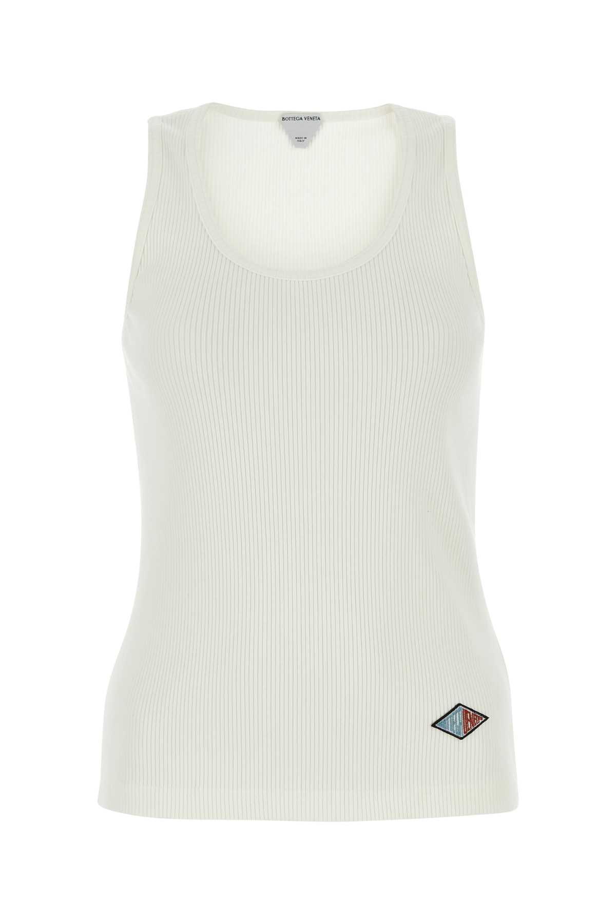 bottega veneta cotton rib jersey tank top
