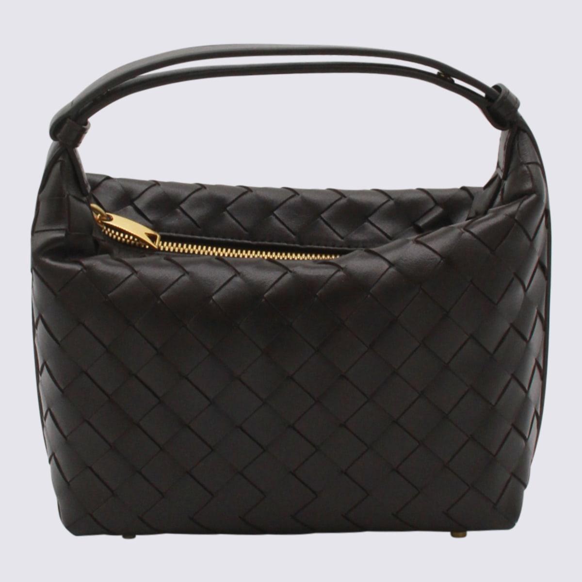 bottega veneta dark brown leather wallace shoulder bag