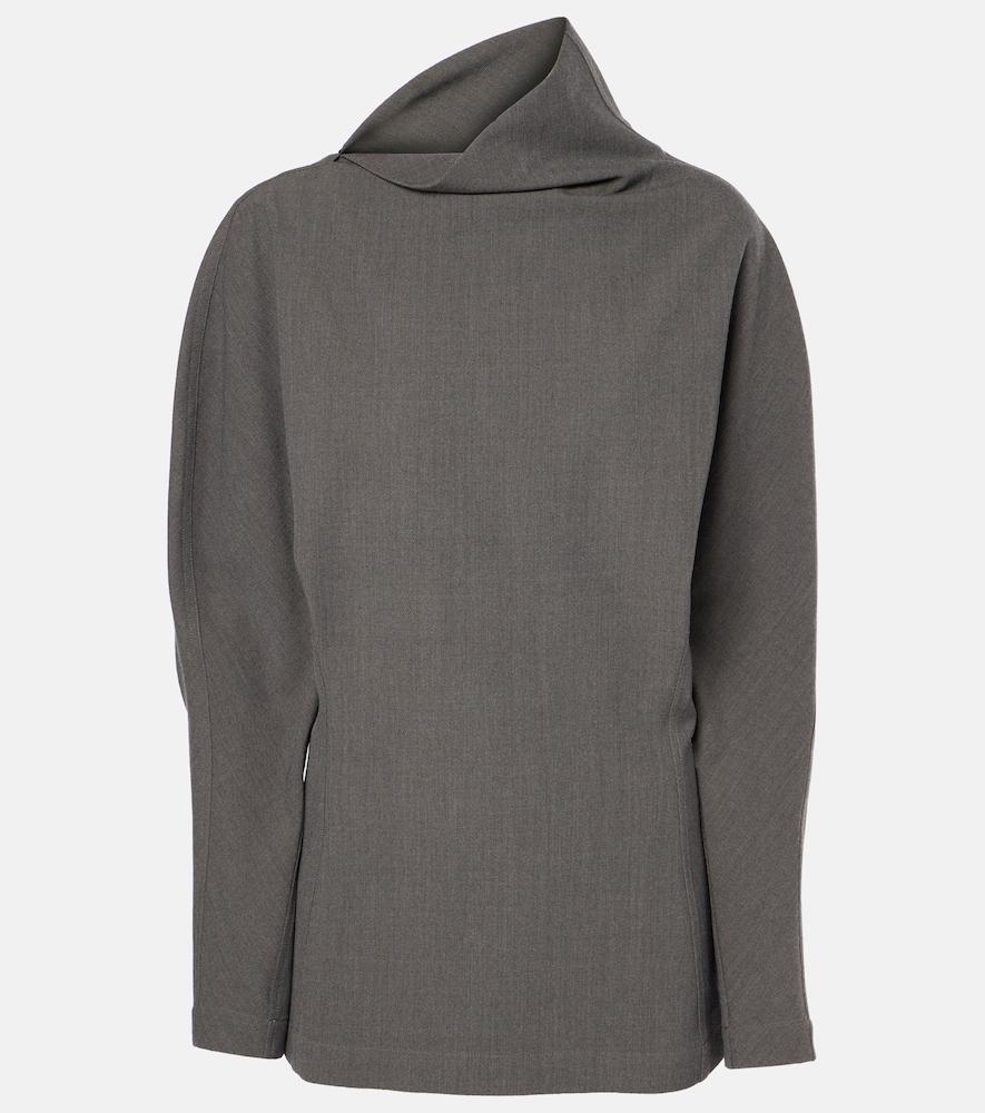 bottega veneta draped wool
