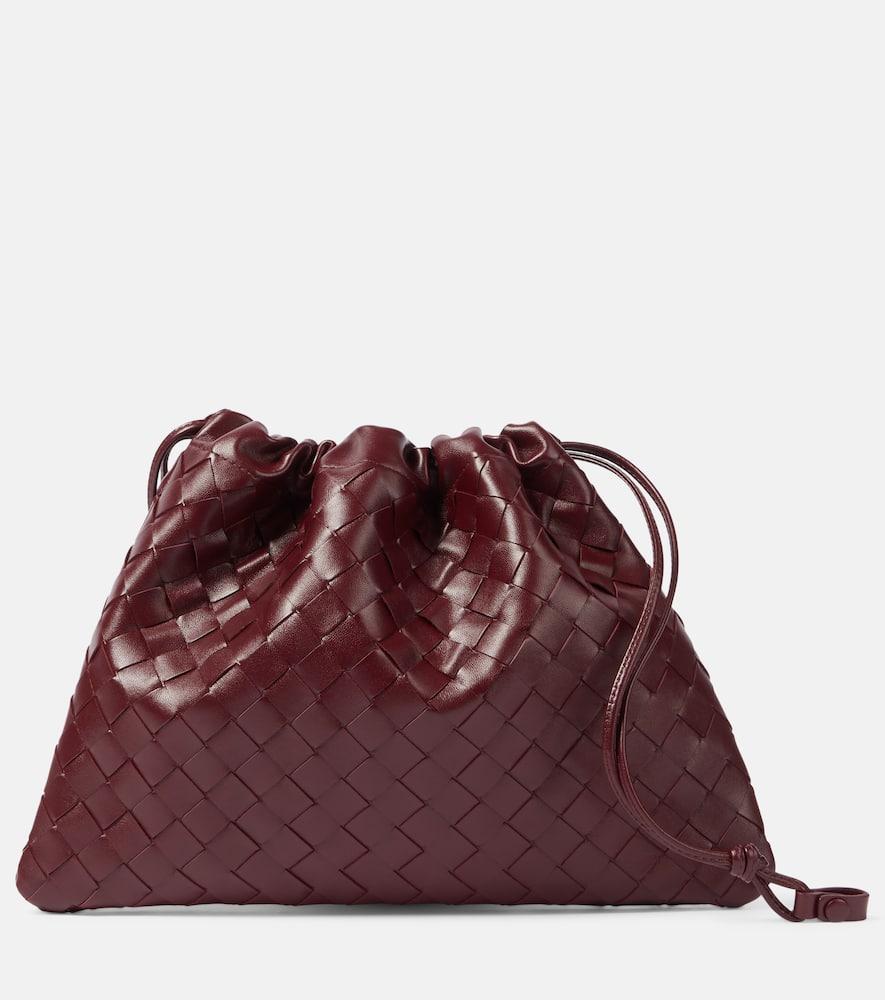 bottega veneta dustbag medium leather clutch