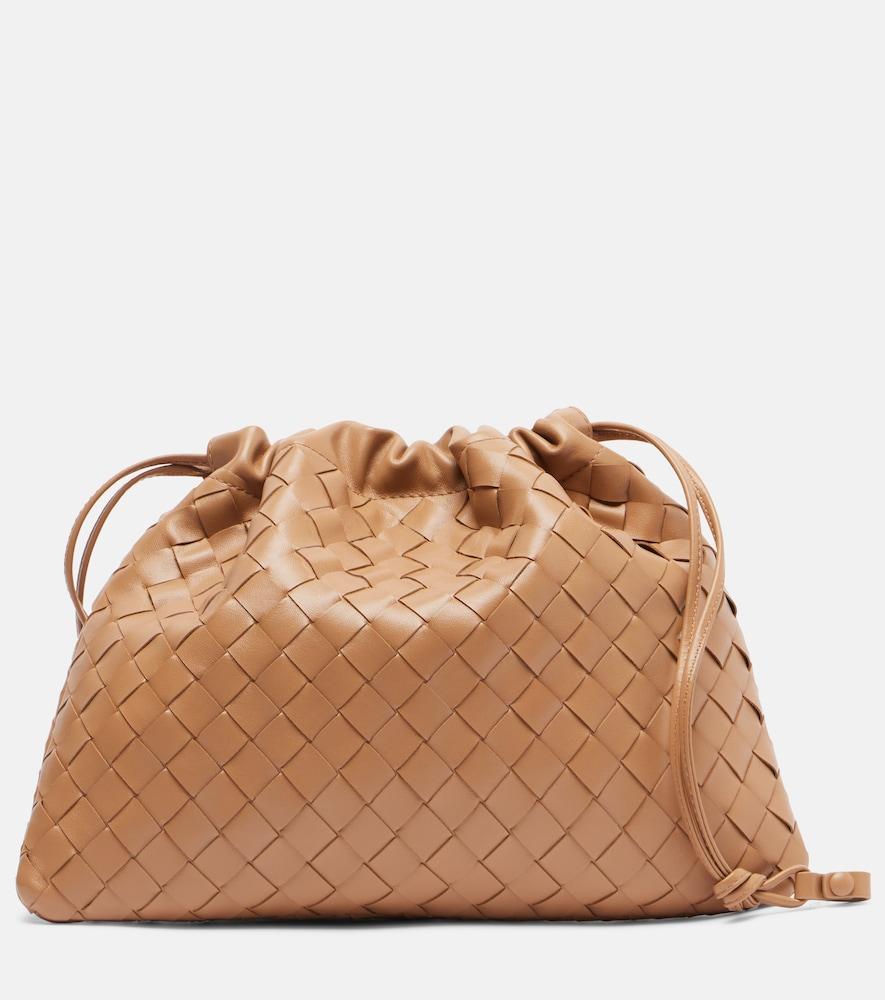 bottega veneta dustbag medium leather clutch