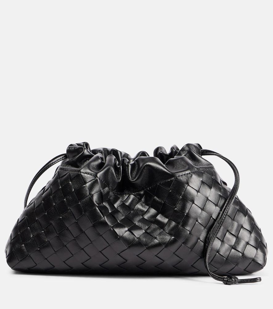 bottega veneta dustbag soirée medium leather clutch