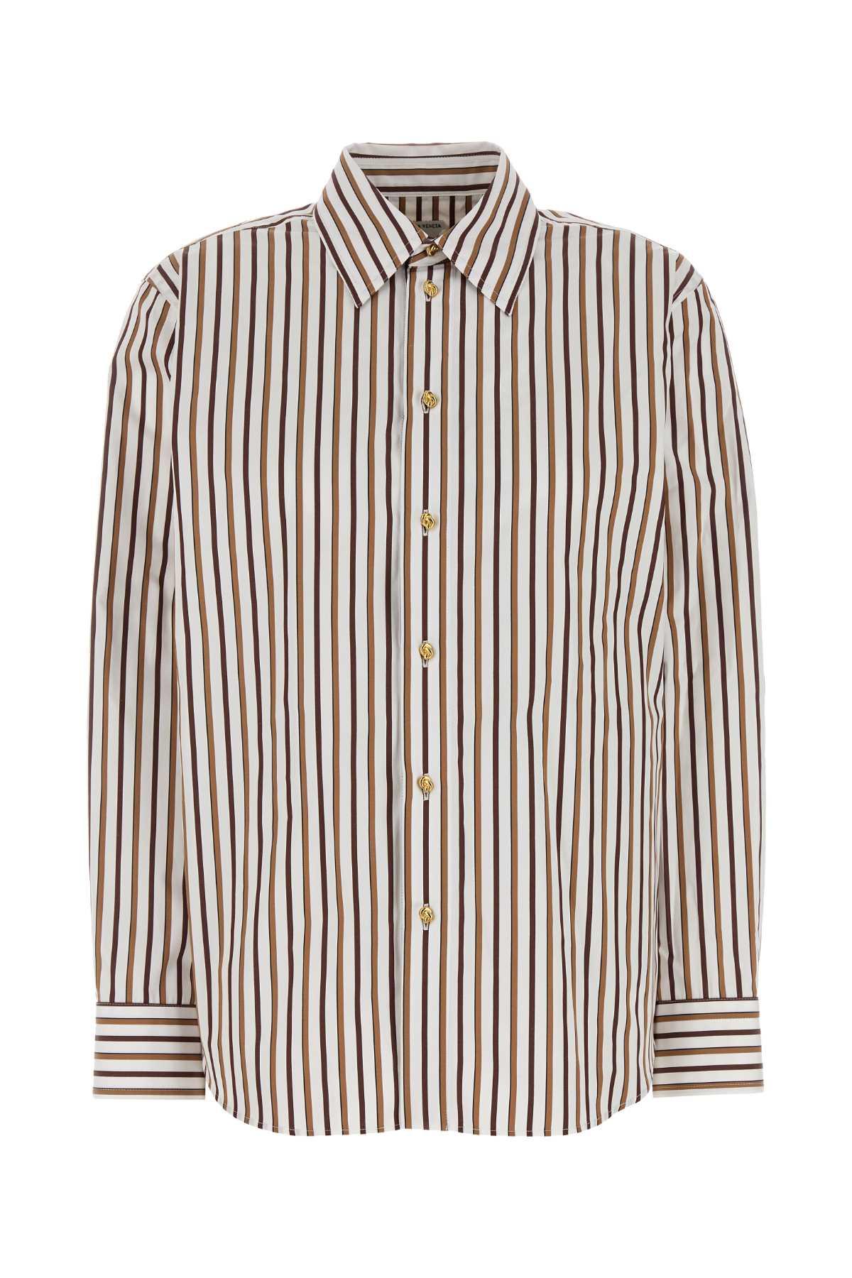 bottega veneta embroidered poplin shirt