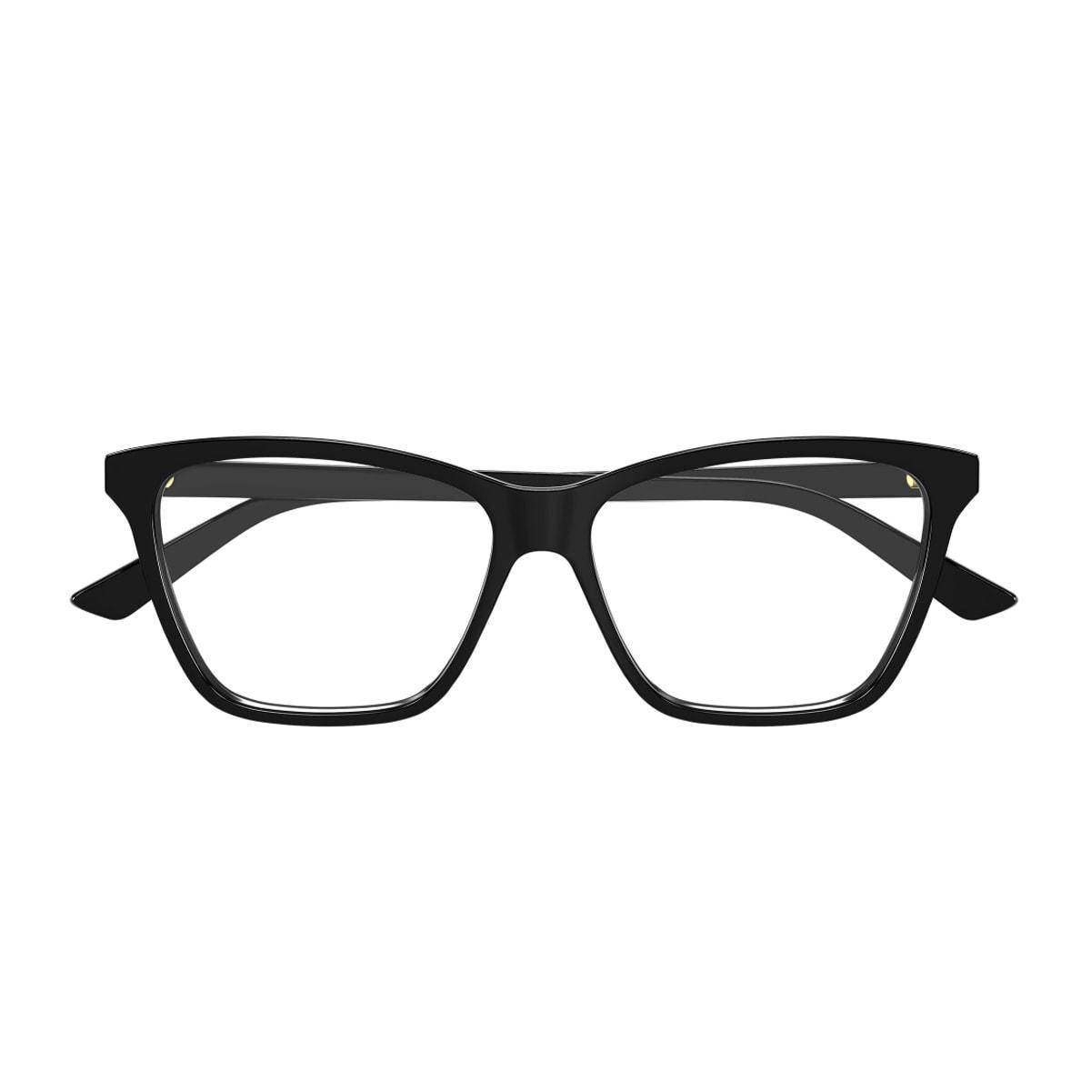 bottega veneta eyewear bottega veneta bv1421o linea logo 001 black glasses
