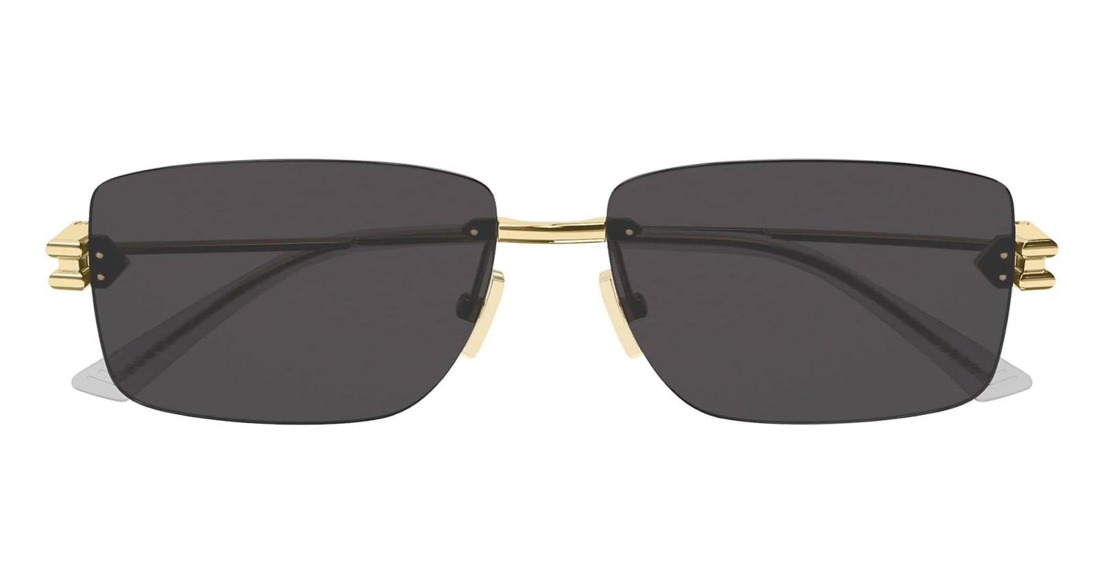 bottega veneta eyewear bv1126s-002 - gold sunglasses