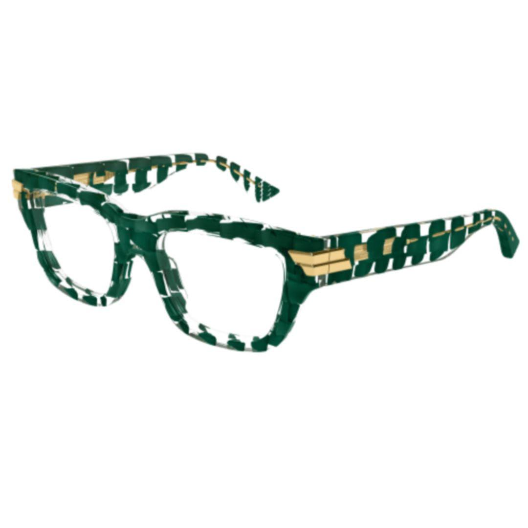 bottega veneta eyewear bv1190o-005green-green-transparent