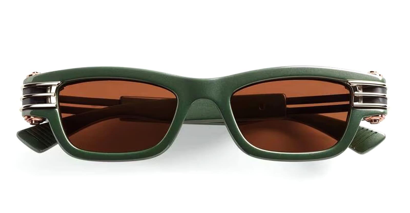 bottega veneta eyewear bv1308s-003 - green sunglasses