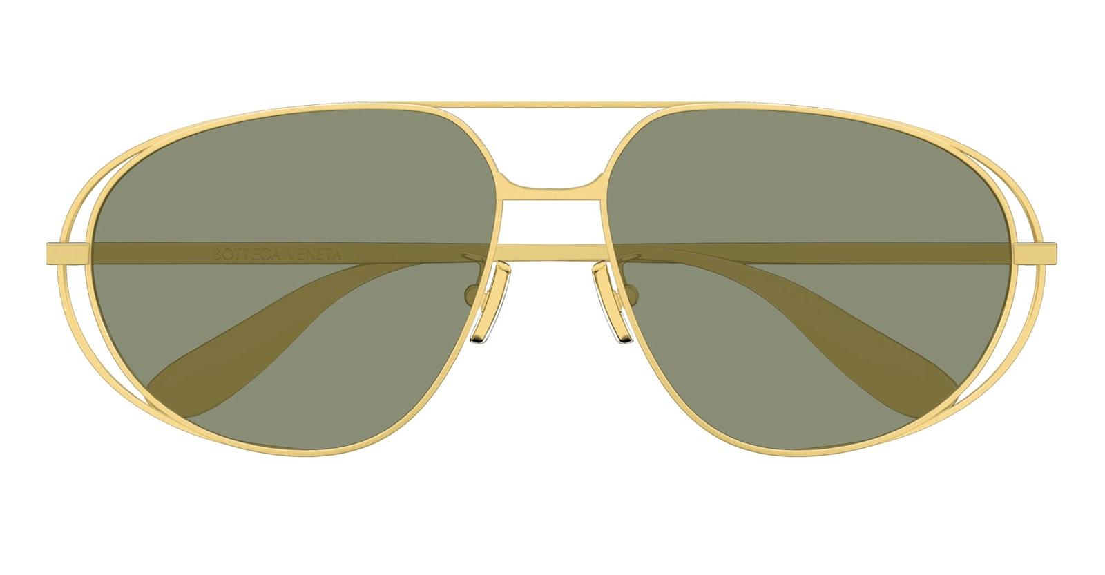 bottega veneta eyewear bv1344s-001 - gold sunglasses