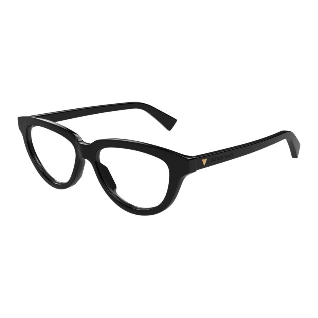 bottega veneta eyewear bv1366o-001black-black-transparent