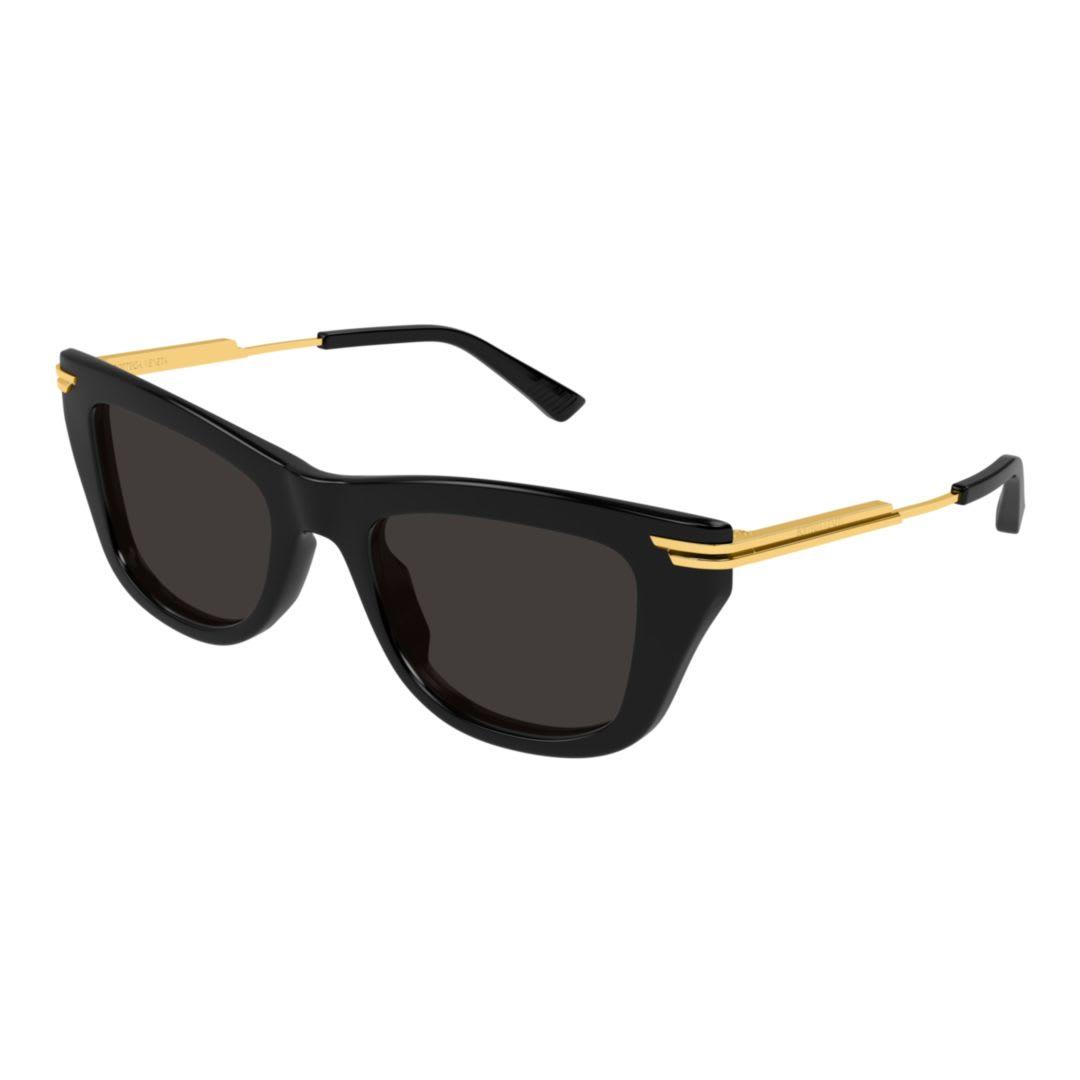 bottega veneta eyewear bv1369s-001black-gold-grey