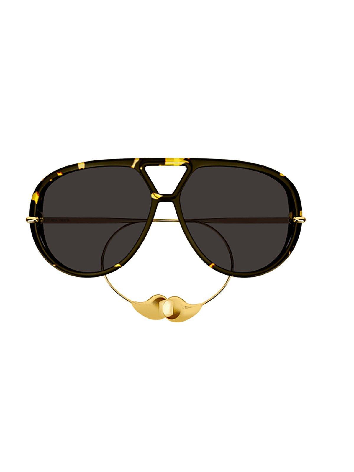 bottega veneta eyewear pilot frame sunglasses