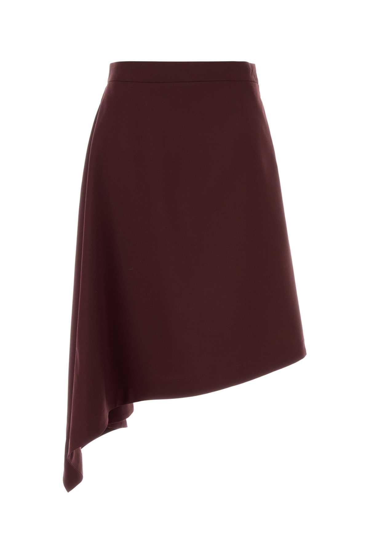 bottega veneta grape wool skirt