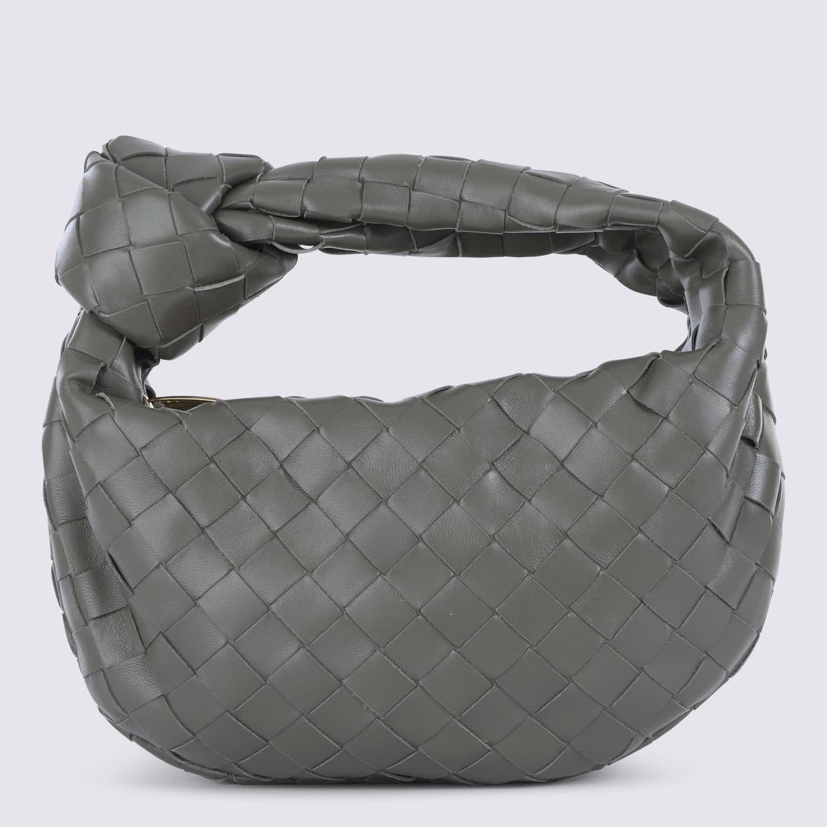 bottega veneta grey leather mini jodie bag