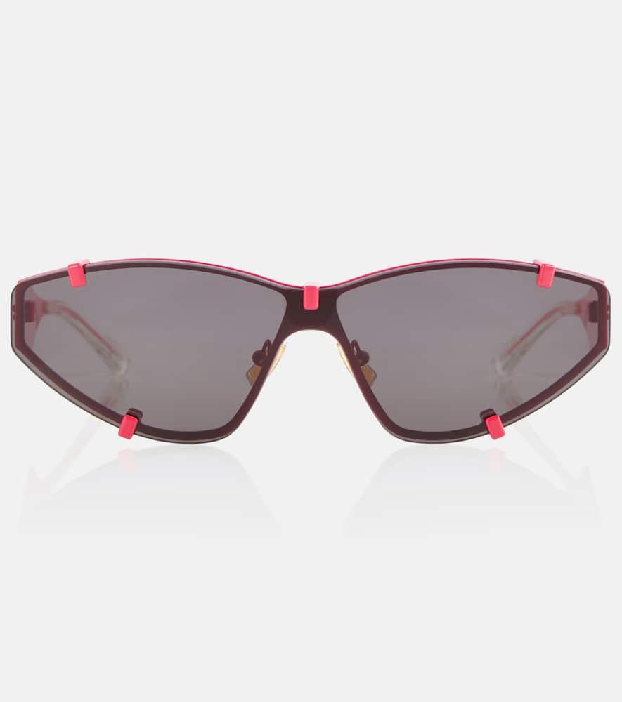 bottega veneta grip shield sunglasses