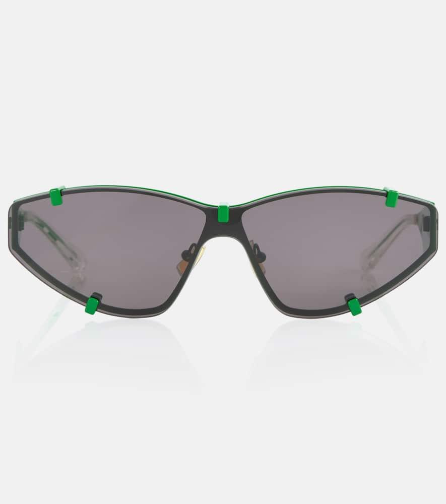 bottega veneta grip shield sunglasses