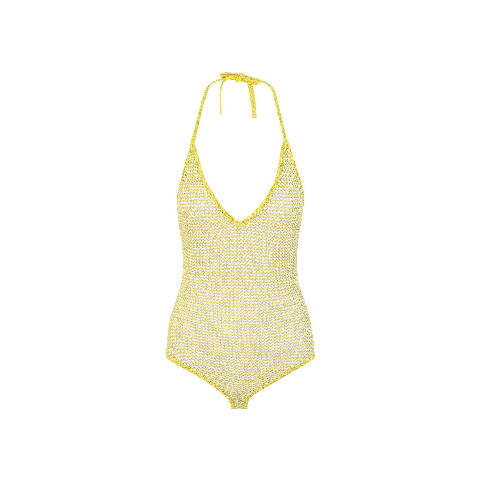 bottega veneta halterneck mesh bodysuit