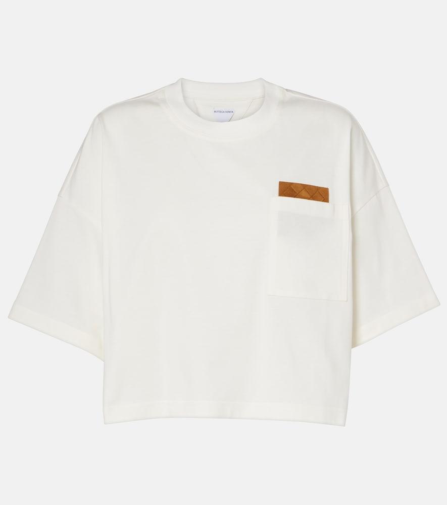 bottega veneta intrecciato cotton jersey t